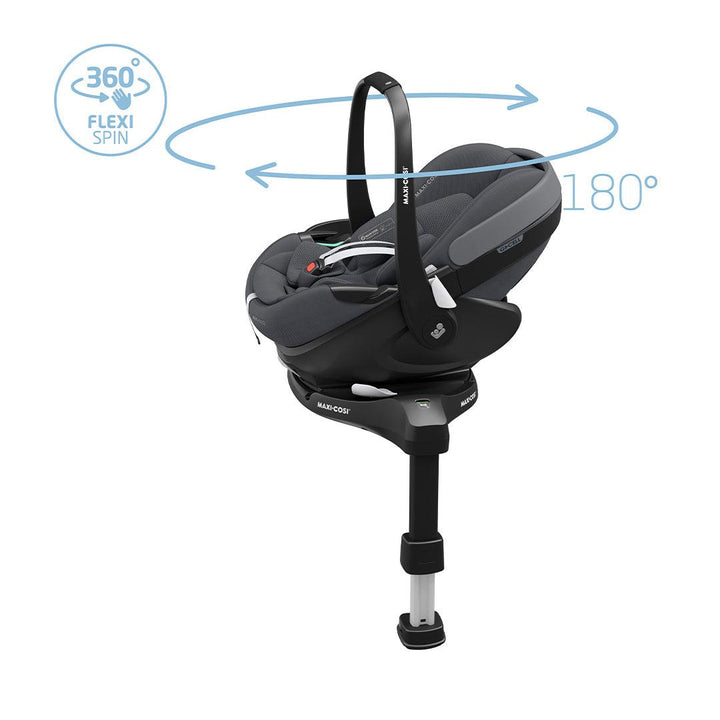 Maxi-Cosi Pebble 360 Pro 2 Car Seat - Twillic Graphite-Car Seats- | Natural Baby Shower