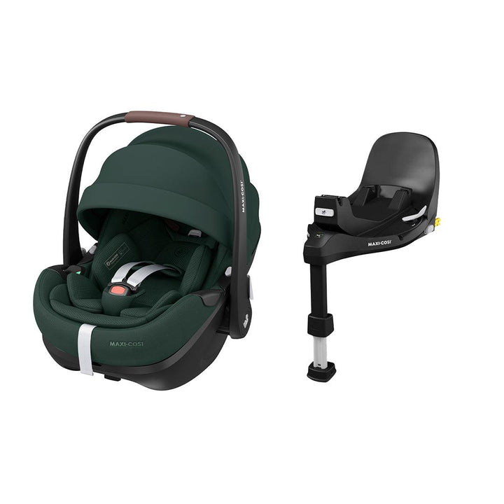 Maxi-Cosi Pebble 360 Pro 2 Car Seat - Twillic Green-Car Seats-Twillic Green-FamilyFix 360 Pro Base | Natural Baby Shower