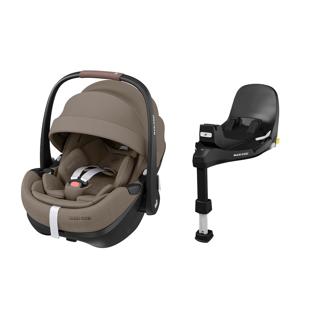 Maxi-Cosi Pebble 360 Pro 2 Car Seat - Twillic Truffle-Car Seats-Twillic Truffle-FamilyFix 360 Pro Base | Natural Baby Shower