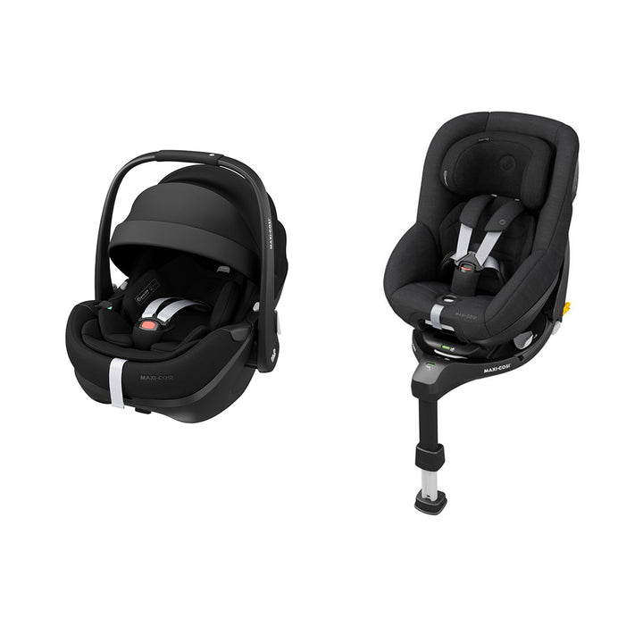 Maxi-Cosi Pebble Pro² Bundle with Pearl 360 Pro Car Seat & FamilyFix 360 Pro Base-Car Seat Bundles-Twillic Black- | Natural Baby Shower