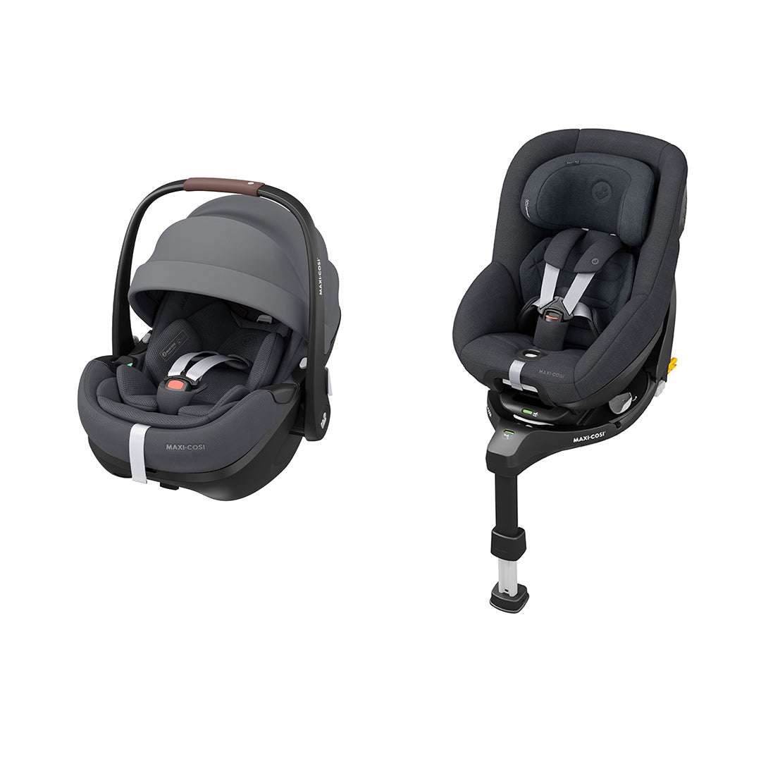 Maxi-Cosi Pebble Pro² Bundle with Pearl 360 Pro Car Seat & FamilyFix 360 Pro Base-Car Seat Bundles-Twillic Black- | Natural Baby Shower