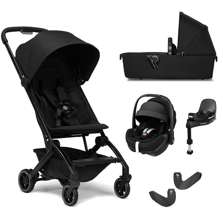 Joolz Aer+ Pushchair + Pebble 360 Pro 2 Travel System-Travel Systems-Space Black-With Carrycot | Natural Baby Shower