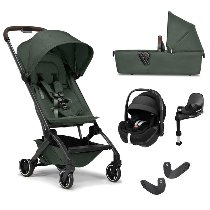 Joolz Aer+ Pushchair + Pebble 360 Pro 2 Travel System-Travel Systems-Forest Green-With Carrycot | Natural Baby Shower