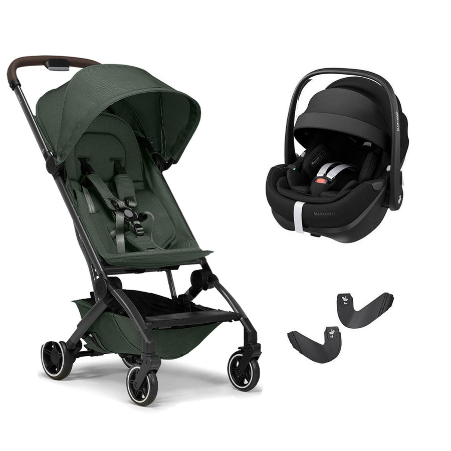 Joolz Aer+ Pushchair & Pebble 360/360 Pro Travel System - Forest Green-Travel Systems-No Carrycot-Pebble 360 Pro Car Seat | Natural Baby Shower