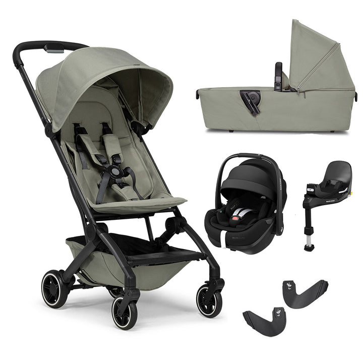 Joolz Aer+ Pushchair + Pebble 360 Pro 2 Travel System-Travel Systems-Sage Green-With Carrycot | Natural Baby Shower