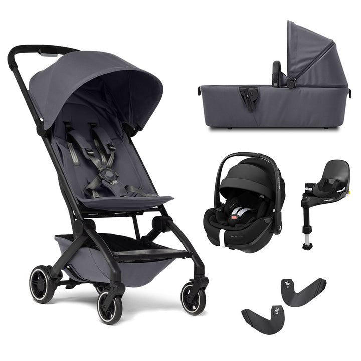 Joolz Aer+ Pushchair + Pebble 360 Pro 2 Travel System-Travel Systems-Stone Grey-With Carrycot | Natural Baby Shower