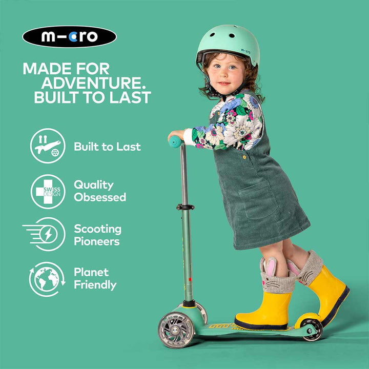 Micro Scooters Eco Matt Helmet - Mint-Helmets-Mint-Medium | Natural Baby Shower