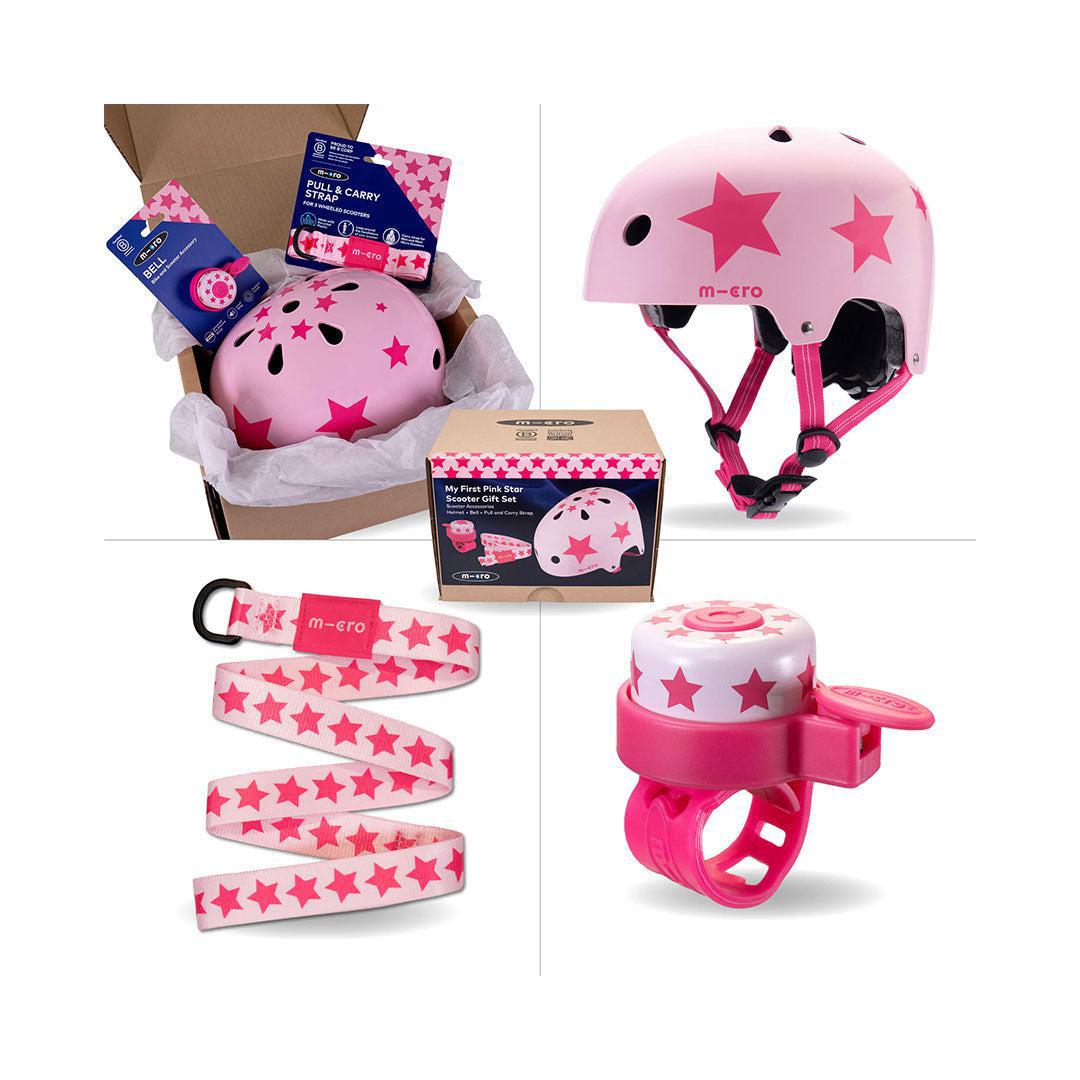 Micro Scooters My First Gift Set - Pink Star-Bike + Scooter Accessories-Pink Star- | Natural Baby Shower