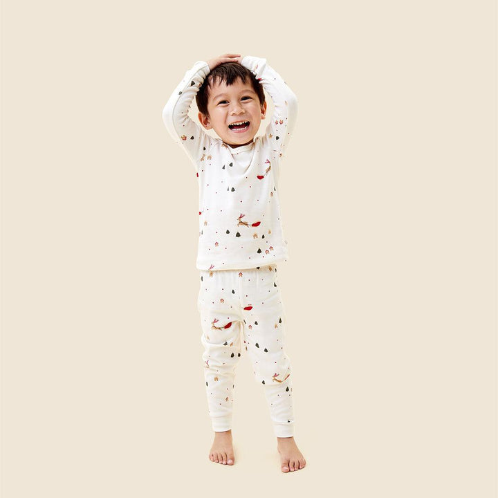 MORI Christmas Print Pyjamas - Christmas Print-Pyjamas-Christmas Print-6-9m | Natural Baby Shower