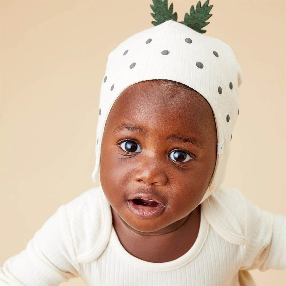 MORI Christmas Pudding Bonnet - Tofu-Hats-Tofu-0-3m | Natural Baby Shower