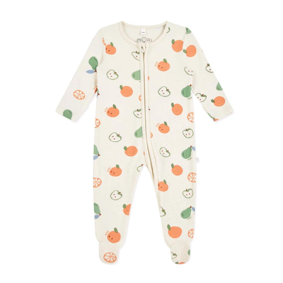 MORI Two Way Zip-Up Sleepsuit - Fruit-Sleepsuits-Fruit-NB | Natural Baby Shower