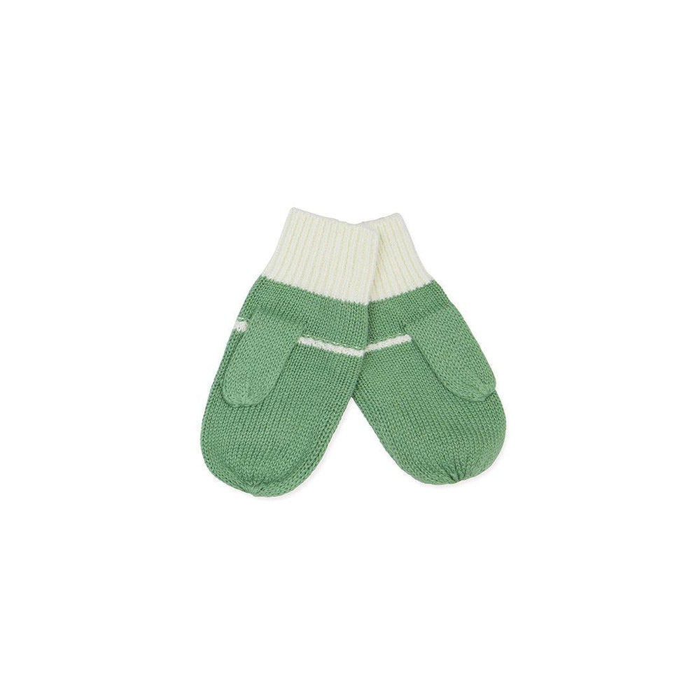 MORI Knitted Mittens - Kashmir Green-Gloves + Mittens-Kashmir Green-0-6m | Natural Baby Shower