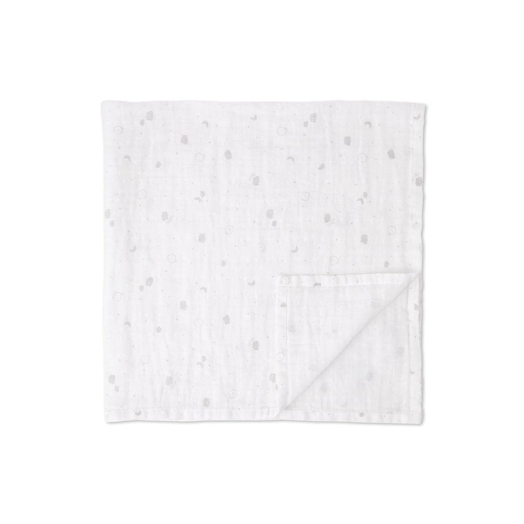 MORI Pre-Washed Large Muslin Swaddle - White-Muslin Wraps-White- | Natural Baby Shower