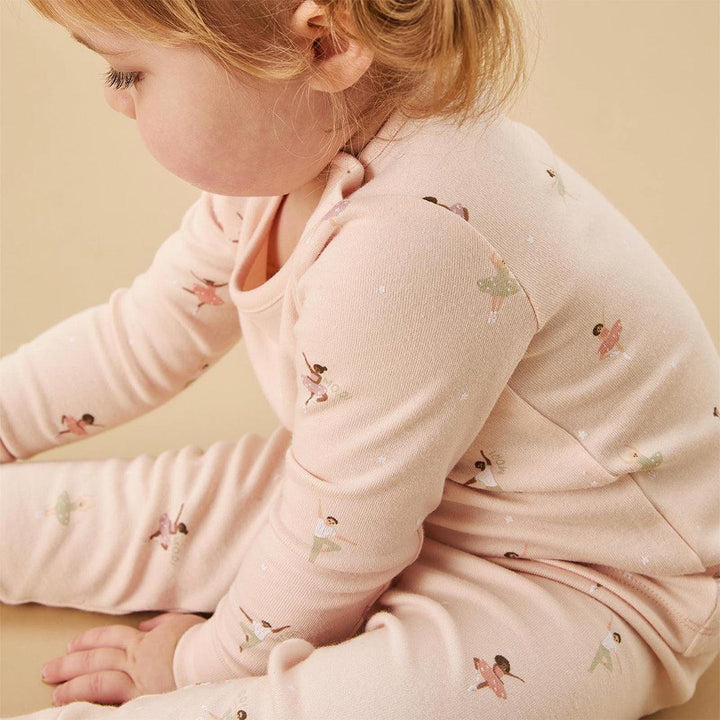 MORI Ballerina Pyjamas - Ballerina Print-Pyjamas-Ballerina Print-12 - 18 M | Natural Baby Shower