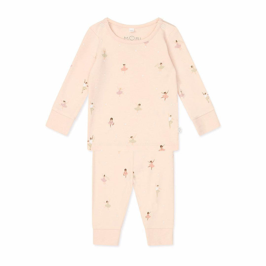 MORI Ballerina Pyjamas - Ballerina Print-Pyjamas-Ballerina Print-12 - 18 M | Natural Baby Shower