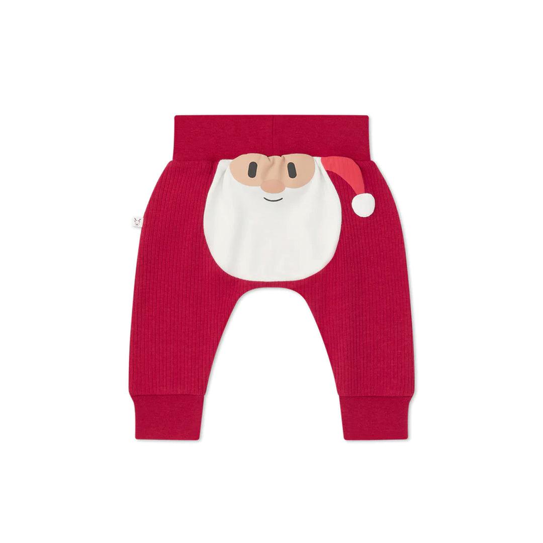 MORI Santa Joggers - Santa + Red-Trousers-Santa + Red-0-3m | Natural Baby Shower