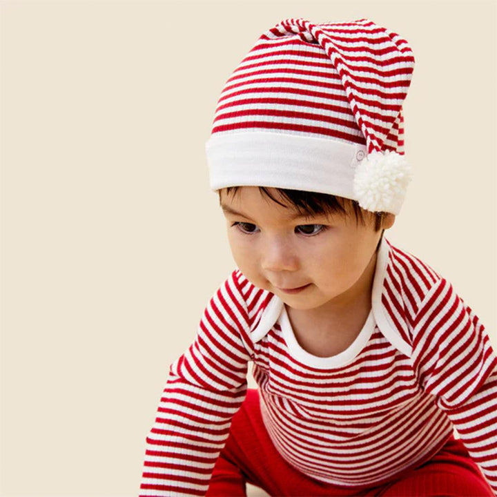 MORI Santa Joggers - Santa + Red-Trousers-Santa + Red-0-3m | Natural Baby Shower