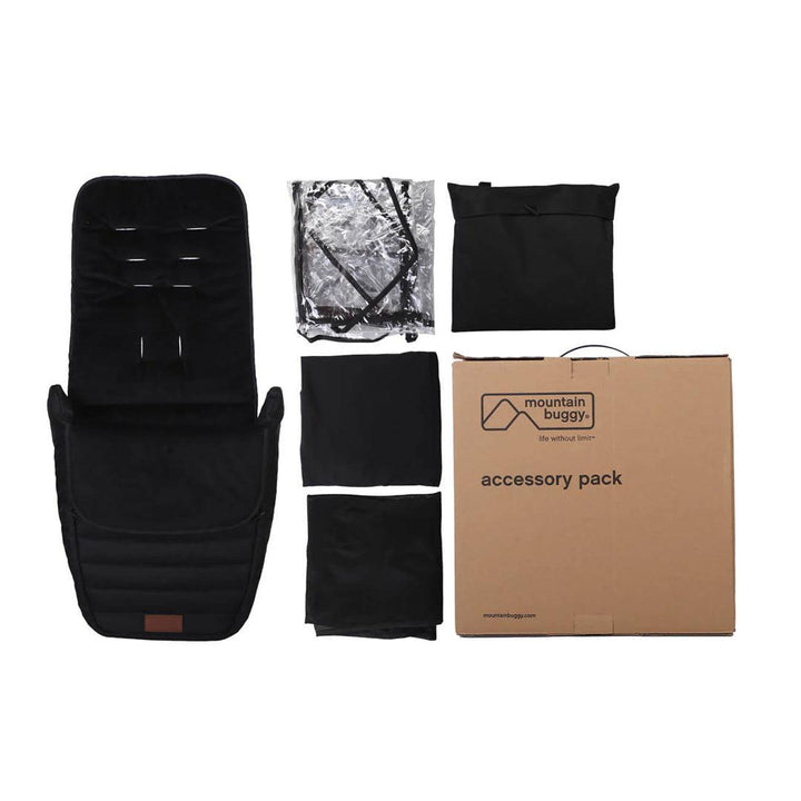 Mountain Buggy Nano Urban Footmuff + Accessory Pack - Black-Footmuffs-Black- | Natural Baby Shower