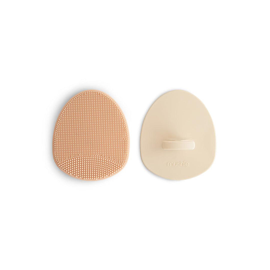 Mushie Cradle Cap Brush | 2-Pack - Blush/Shifting Sand-Baths-Blush/Shifting Sand-0+ months | Natural Baby Shower