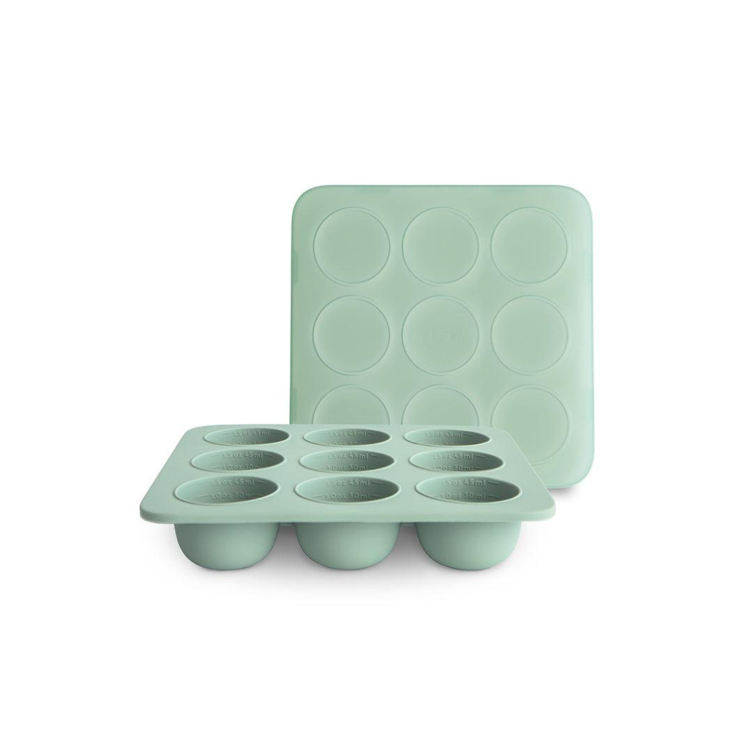 Mushie Baby Food Freezer Tray - Cambridge Blue-Ice Pop + Ice Trays-Cambridge Blue-45 ml | Natural Baby Shower