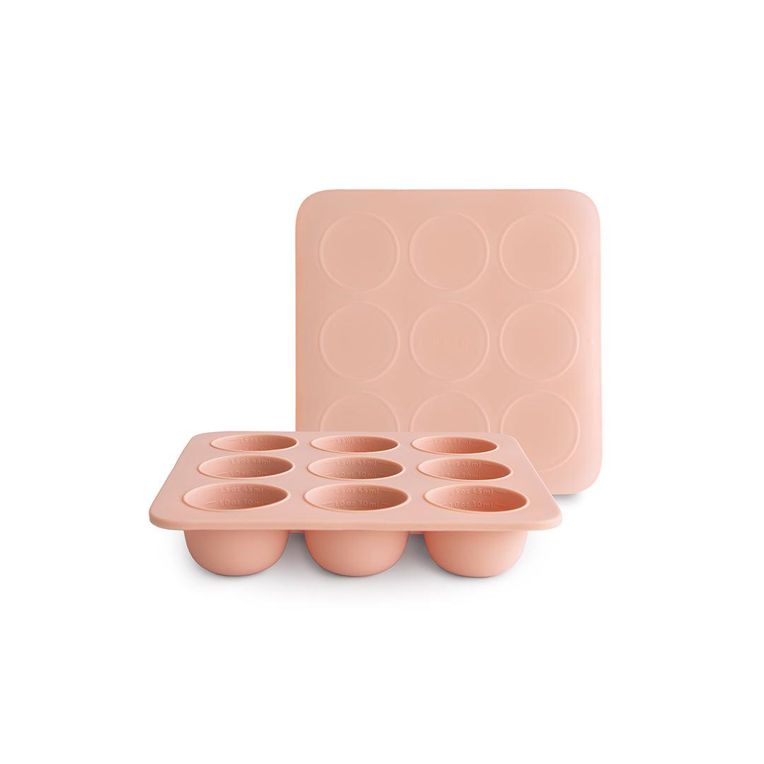 Mushie Baby Food Freezer Tray - Blush-Ice Pop + Ice Trays-Blush-45 ml | Natural Baby Shower