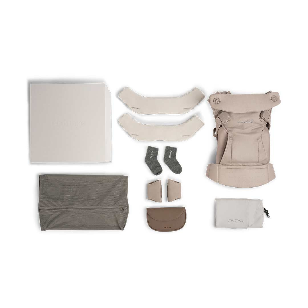 Nuna CUDL Luxe Cashmere Baby Carrier - Pearl-Baby Carriers-Pearl- | Natural Baby Shower