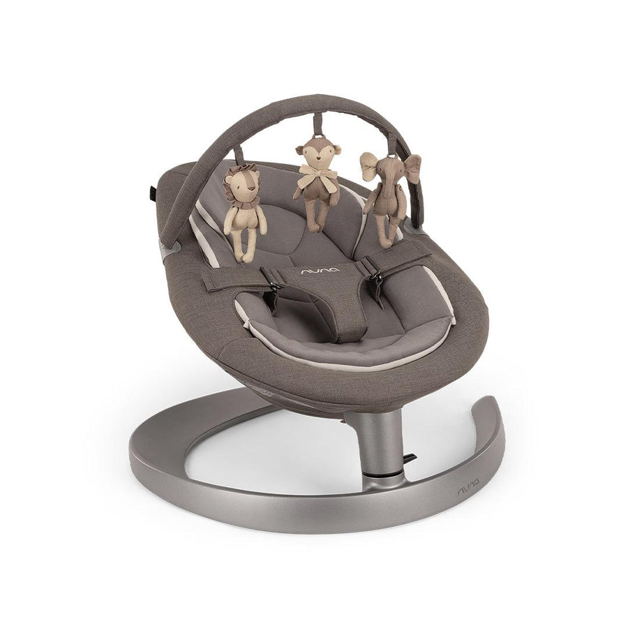 Nuna LEAF Grow Bouncer - Granite-Baby Bouncers-Granite- | Natural Baby Shower