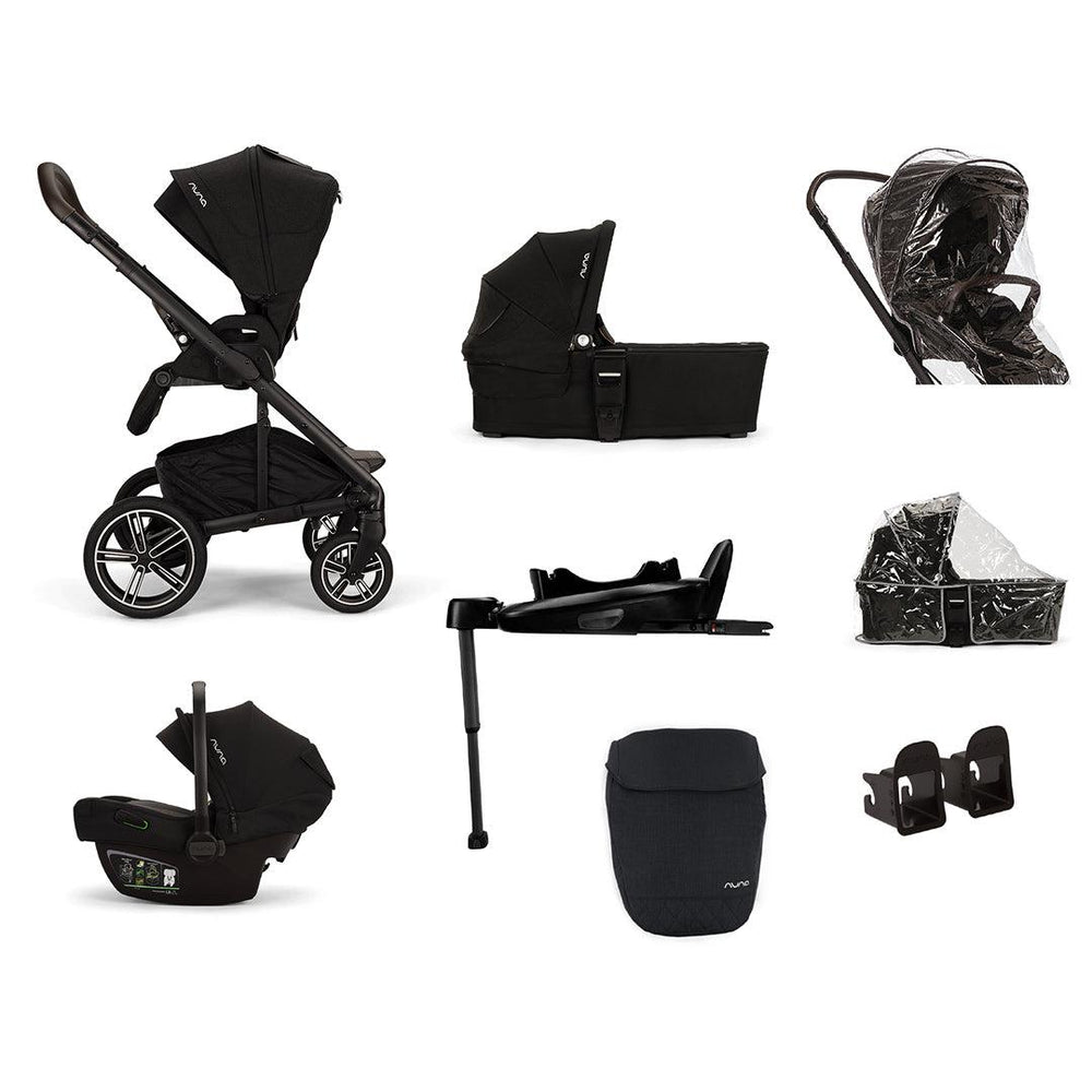 Nuna MIXX NEXT + PIPA NEXT Travel System - Caviar-Travel Systems-PIPA NEXT-NEXT Rotating Base | Natural Baby Shower