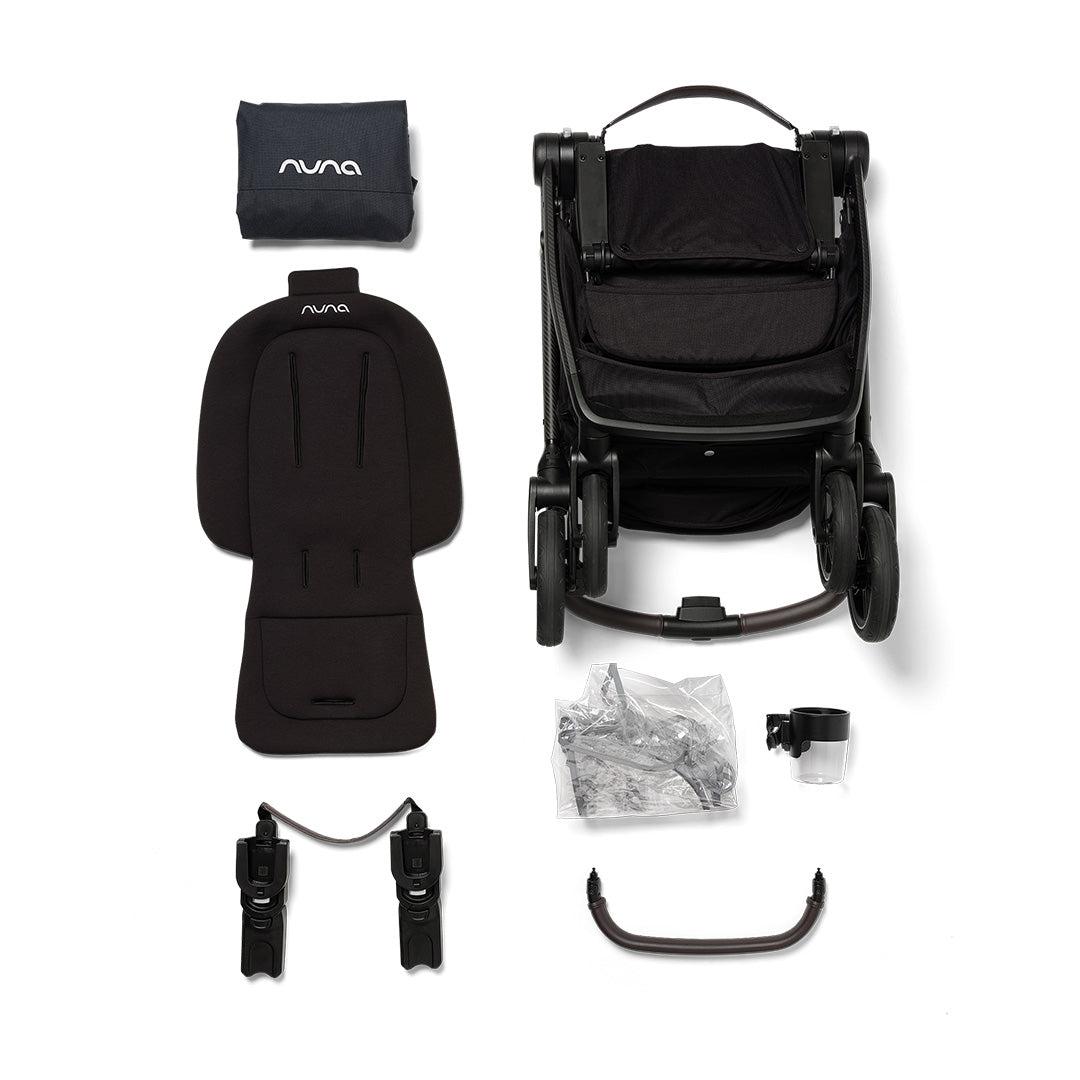 Nuna SWIV Stroller + PIPA URBN Travel System - Caviar-Travel Systems-Caviar- | Natural Baby Shower