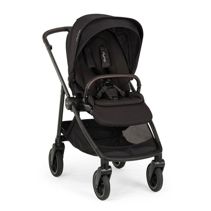 Nuna SWIV Stroller + PIPA NEXT Travel System - Caviar-Travel Systems-Caviar-No Base | Natural Baby Shower