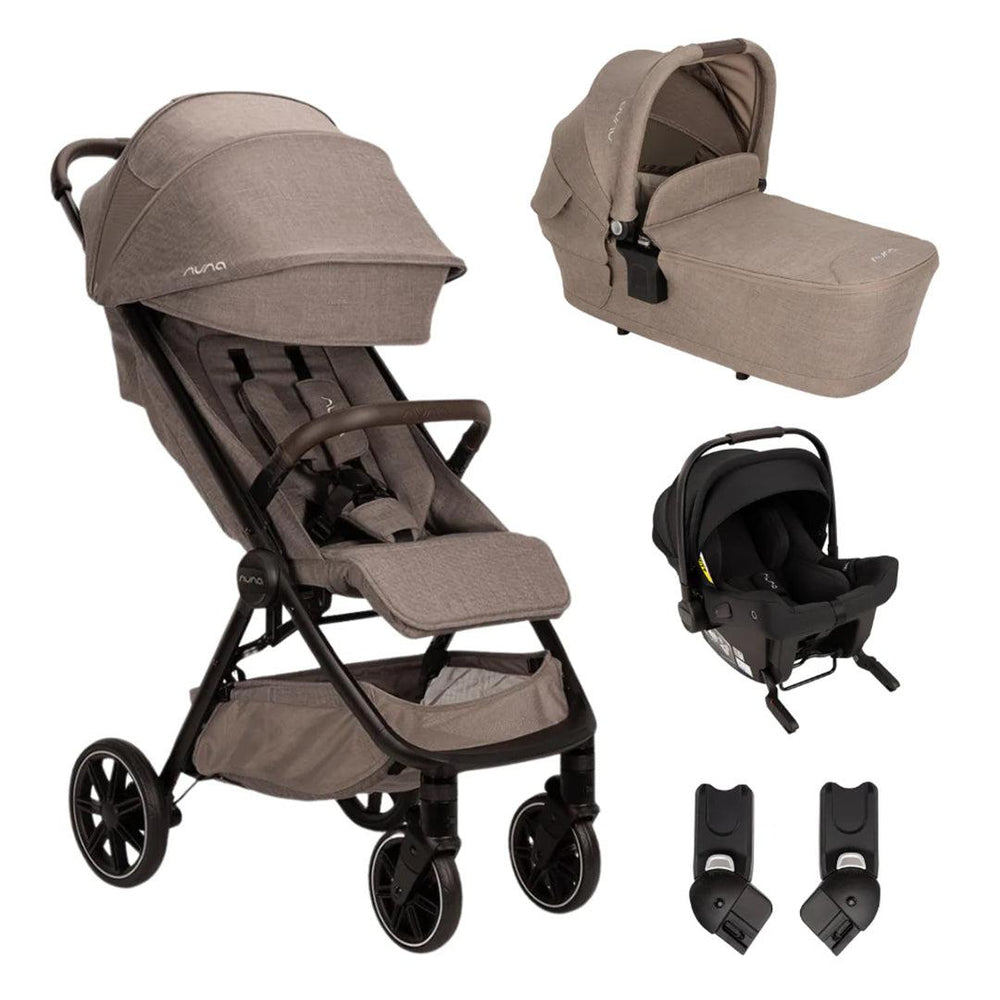 Nuna TRVL LX + PIPA URBN Travel System-Travel Systems-Cedar- | Natural Baby Shower