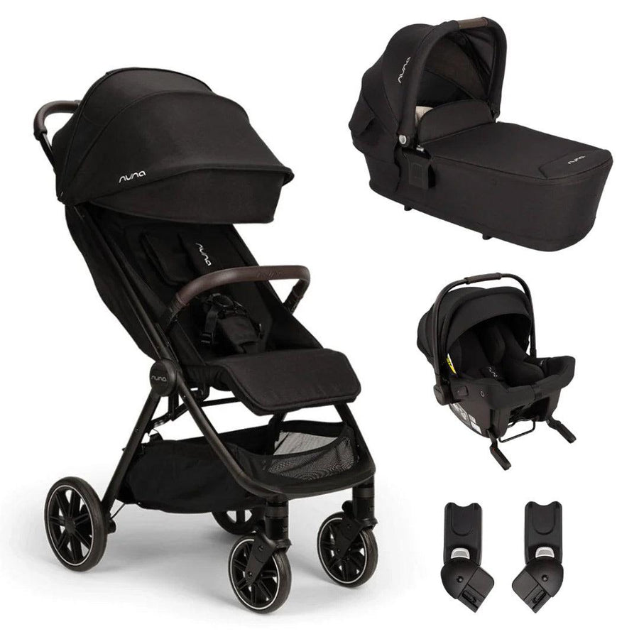 Nuna TRVL LX + PIPA URBN Travel System-Travel Systems-Caviar- | Natural Baby Shower