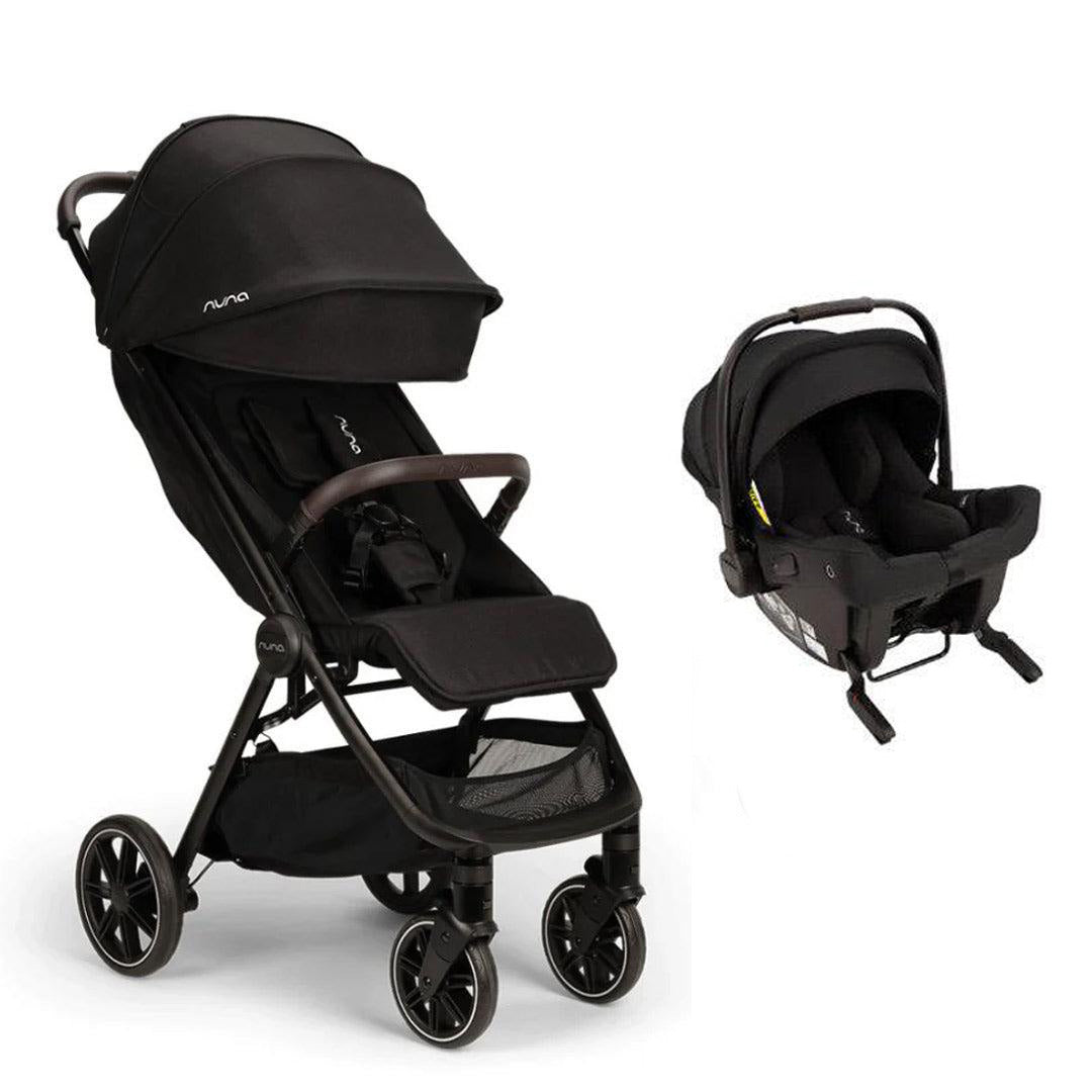 Nuna TRVL LX + PIPA URBN Travel System-Travel Systems-Caviar- | Natural Baby Shower