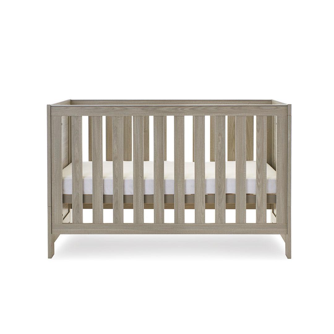 Obaby Nika Cot Bed - Grey Wash-Cot Beds-Grey Wash-No Mattress | Natural Baby Shower