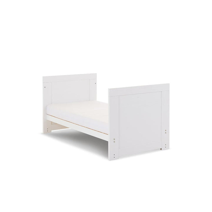 Obaby Nika Mini Cot Bed - White Wash-Cot Beds-White Wash-No Mattress | Natural Baby Shower