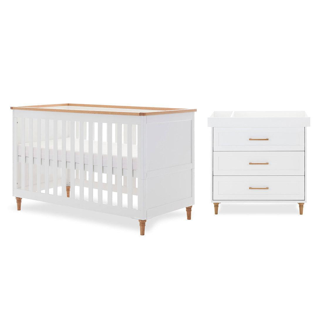 Obaby Orla 2 Piece Room Set - White-Nursery Sets-White- | Natural Baby Shower