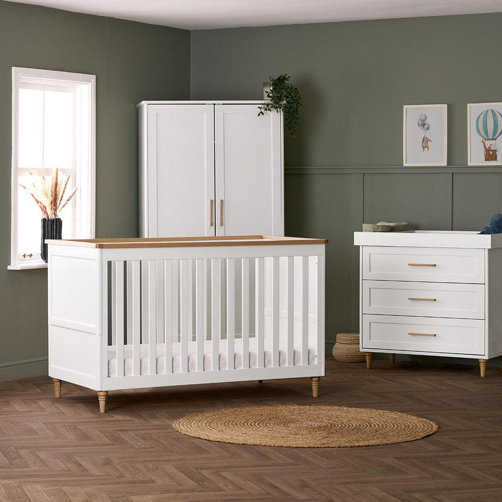 Obaby Orla 3 Piece Room Set - White-Nursery Sets-White- | Natural Baby Shower