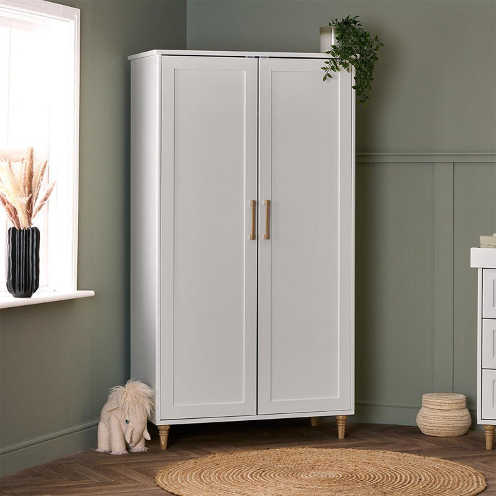 Obaby Orla Double Wardrobe - White-Wardrobes-White- | Natural Baby Shower