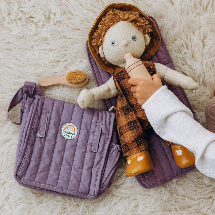 Olli Ella Carrie Convertible Changing Set - Lavender-Play Bags + Purses-Lavender- | Natural Baby Shower