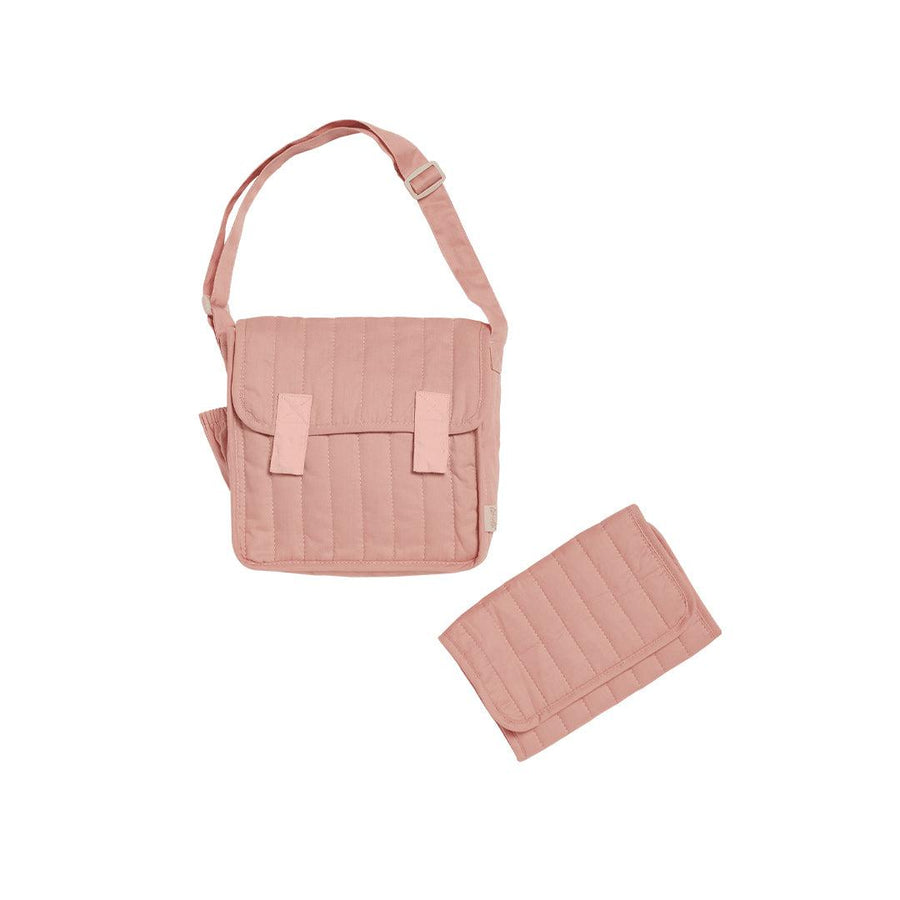 Olli Ella Carrie Convertible Changing Set - Rose-Play Bags + Purses-Rose- | Natural Baby Shower