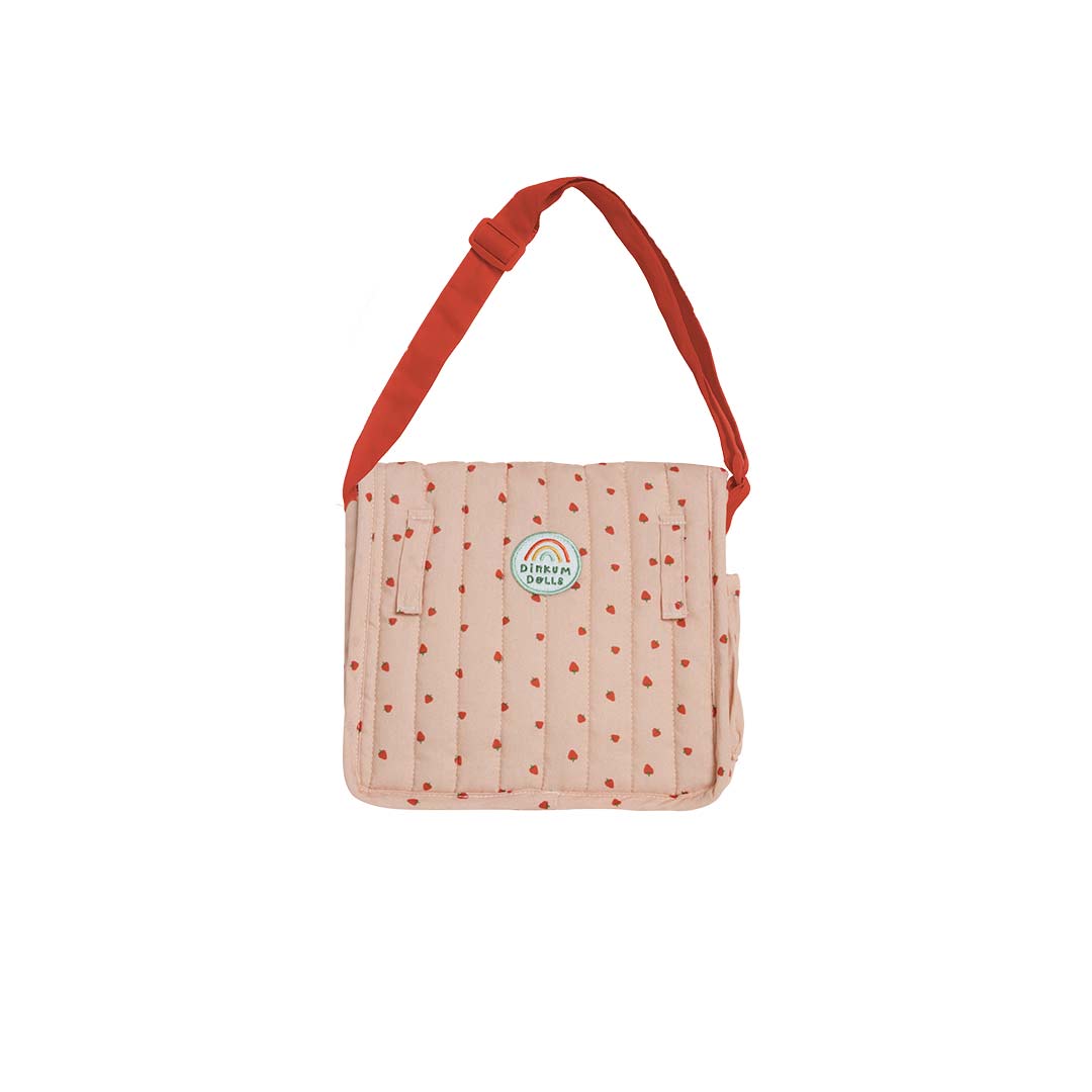 Olli Ella Carrie Convertible Changing Bag + Mat - Strawberry-Play Bags + Purses-Strawberry- | Natural Baby Shower