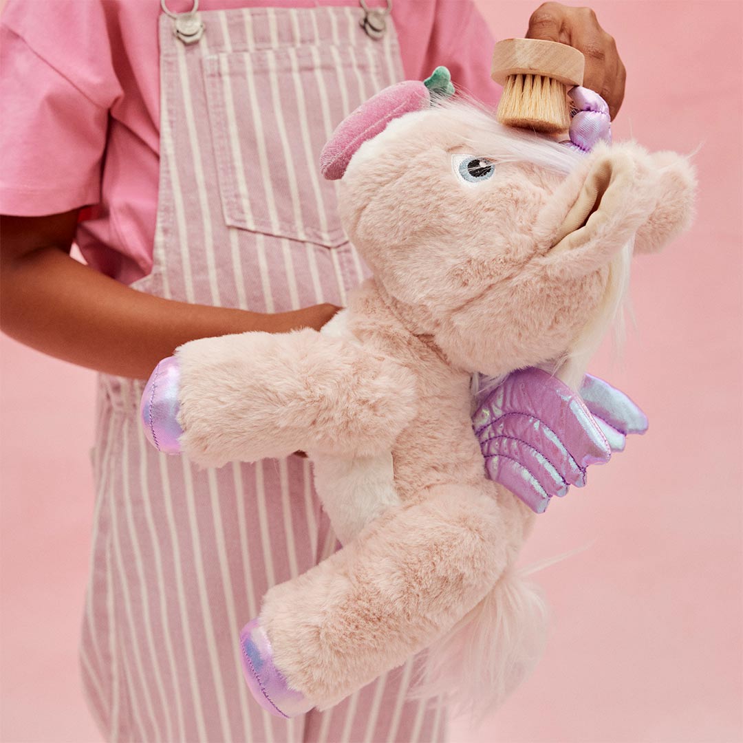 Olli Ella Dinkum Unicorn Shimmer - Pink-Soft Toys-Pink- | Natural Baby Shower