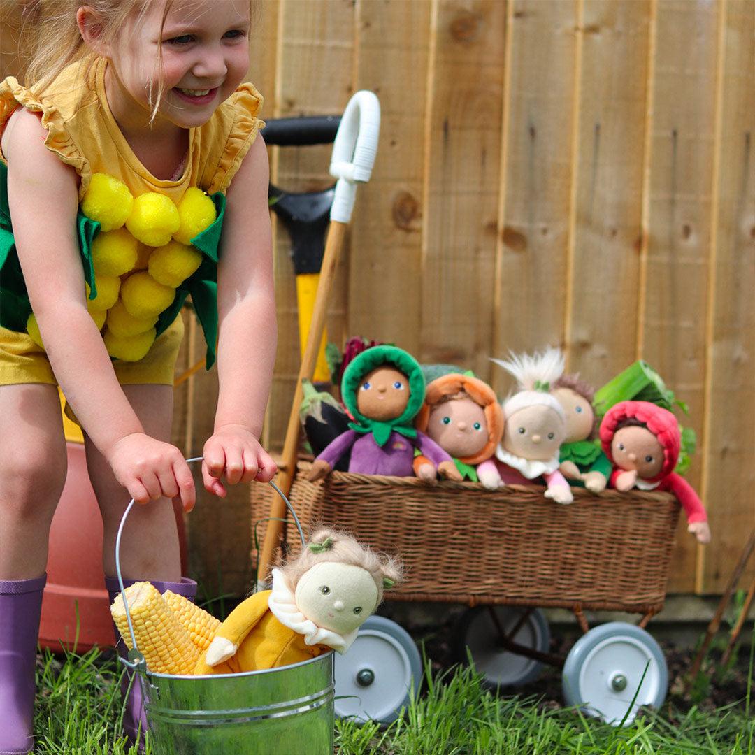 Olli Ella Dinky Dinkum Doll - Cora Corn - Yellow-Dolls-Cora Corn-Yellow | Natural Baby Shower