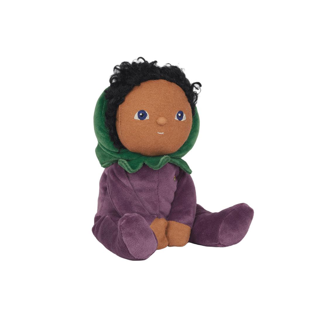 Olli Ella Dinky Dinkum Doll - Ellis Eggplant - Purple-Dolls-Ellis Eggplant-Purple | Natural Baby Shower