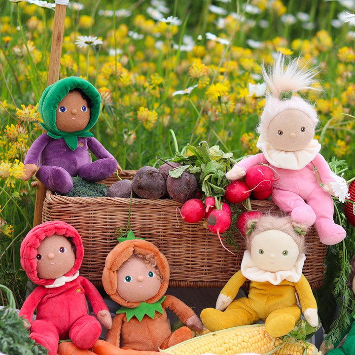 Olli Ella Dinky Dinkum Doll - Ellis Eggplant - Purple-Dolls-Ellis Eggplant-Purple | Natural Baby Shower