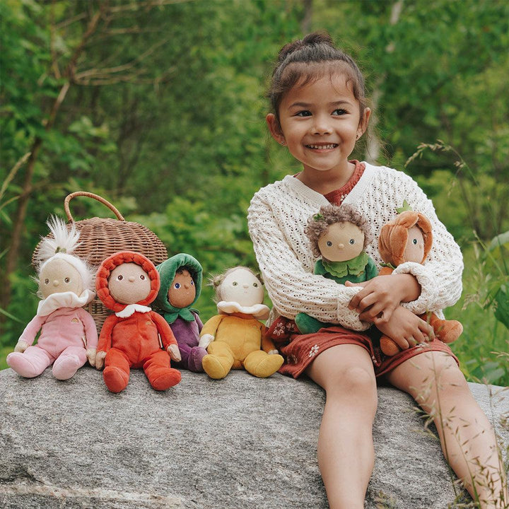 Olli Ella Dinky Dinkum Doll - Marley Mushroom - Red-Dolls-Marley Mushroom-Red | Natural Baby Shower