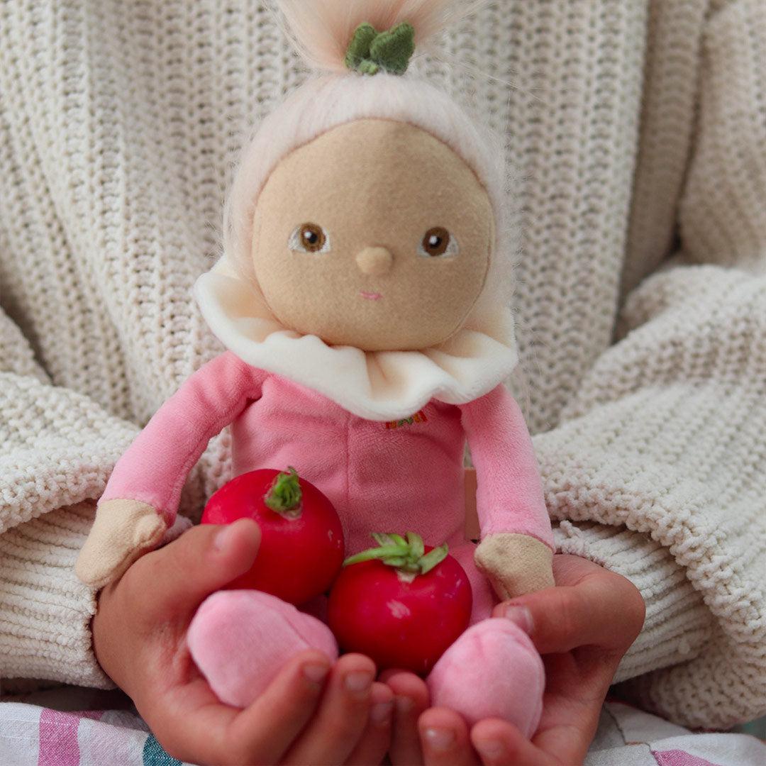 Olli Ella Dinky Dinkum Doll - Roxy Radish - Pink-Dolls-Roxy Radish-Pink | Natural Baby Shower