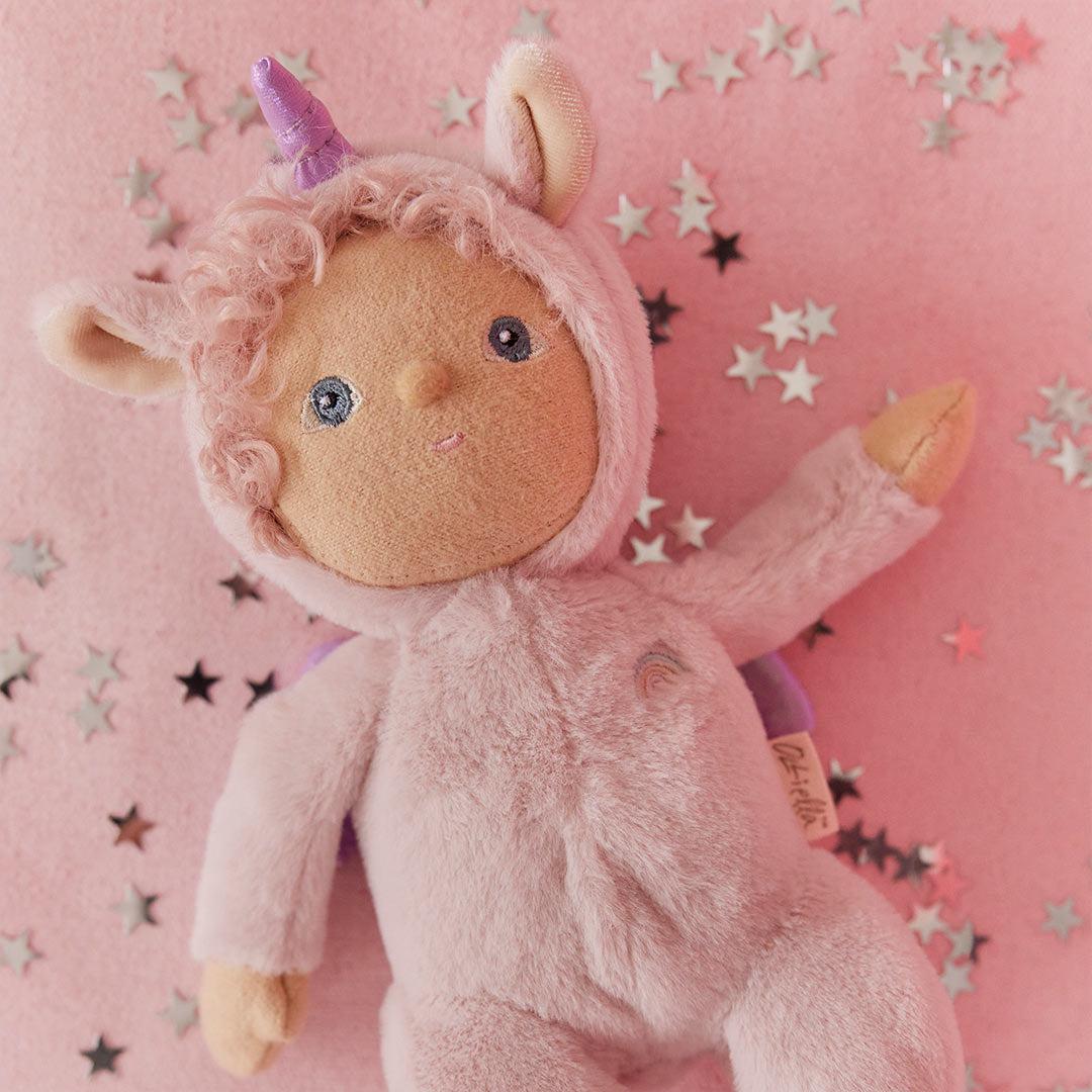 Olli Ella Dinky Dinkum Doll - Una Unicorn - Pink-Dolls-Una Unicorn- | Natural Baby Shower