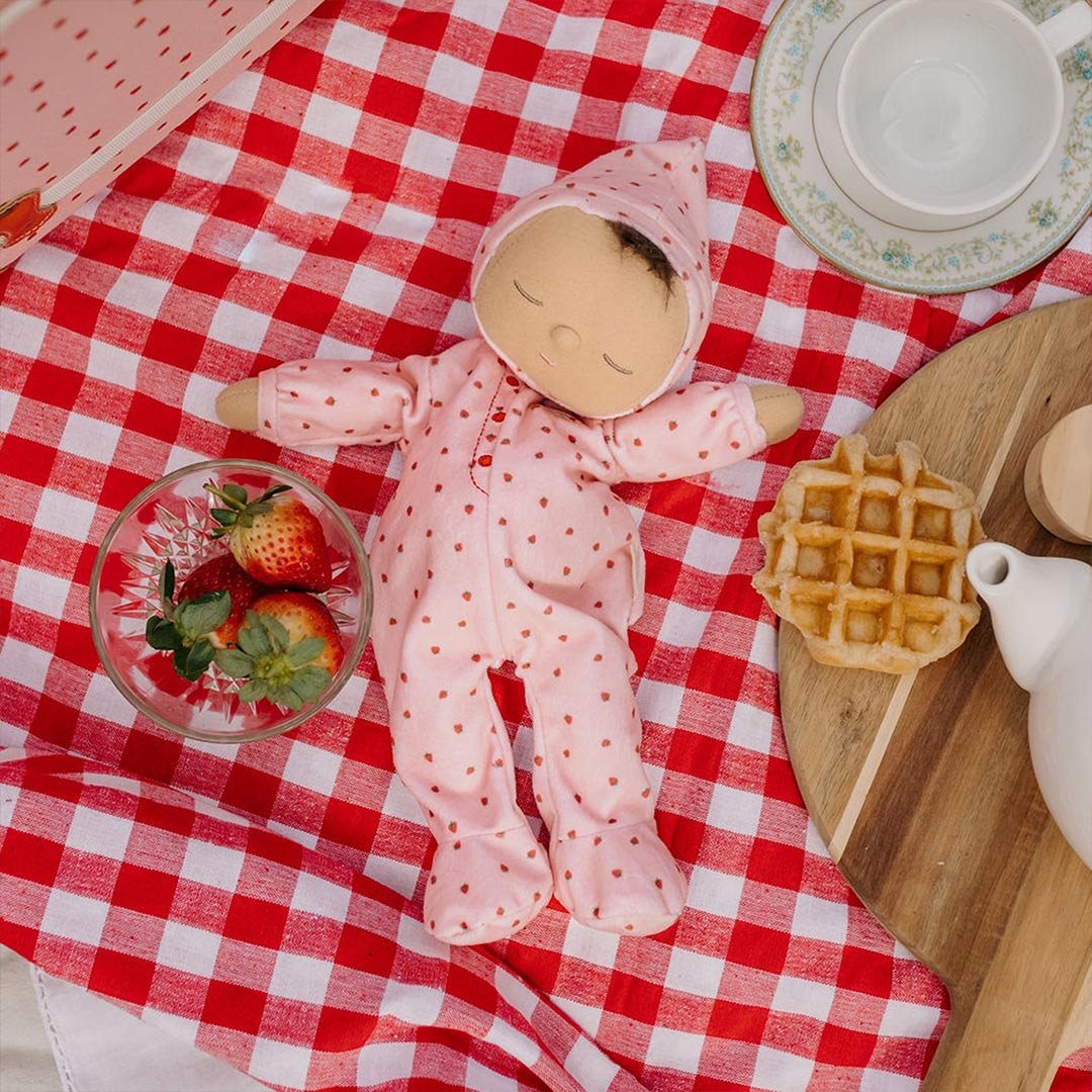 Olli Ella Dozy Dinkum Doll - Pip Strawberry-Dolls-Strawberry- | Natural Baby Shower