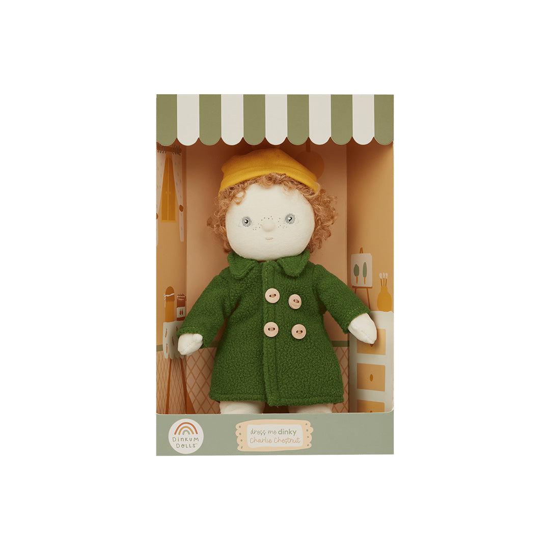 Olli Ella Dress Me Dinky - Charlie Chestnut - Green-Dolls-Green- | Natural Baby Shower